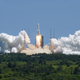The Long March-5B Y3 rocket, which carries the Wentian lab module to China's under-construction space station in orbit, blasts off at the Wenchang Spacecraft Launch Site in south China's Hainan province Sunday, July 24, 2022.